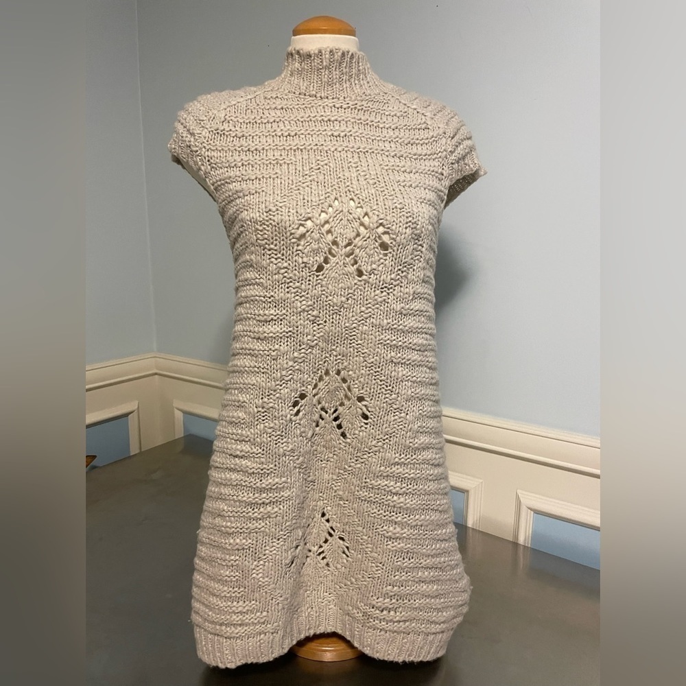 Zara - wool knit tunic sweater vest